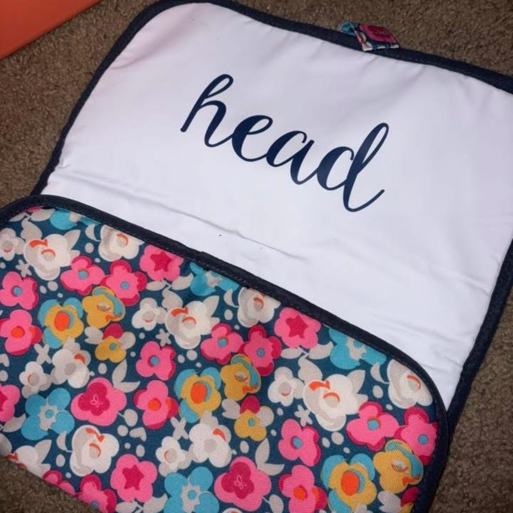 Itzy Ritzy Floral Changing Pad - Blue and Pink